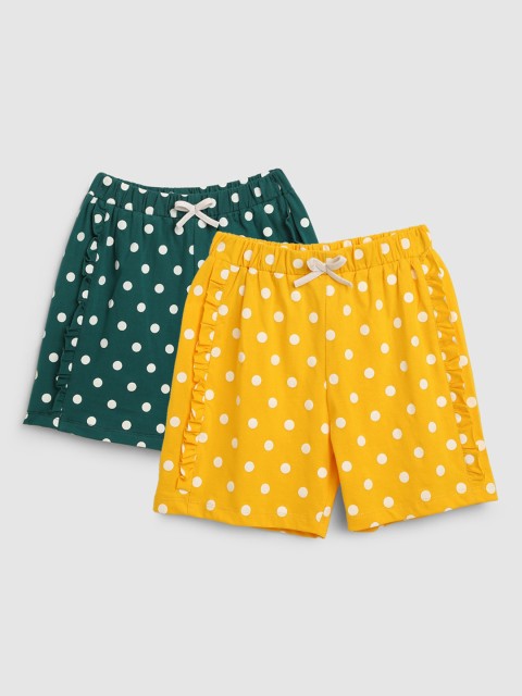 

YK Girls Multicoloured Printed Shorts, Multi