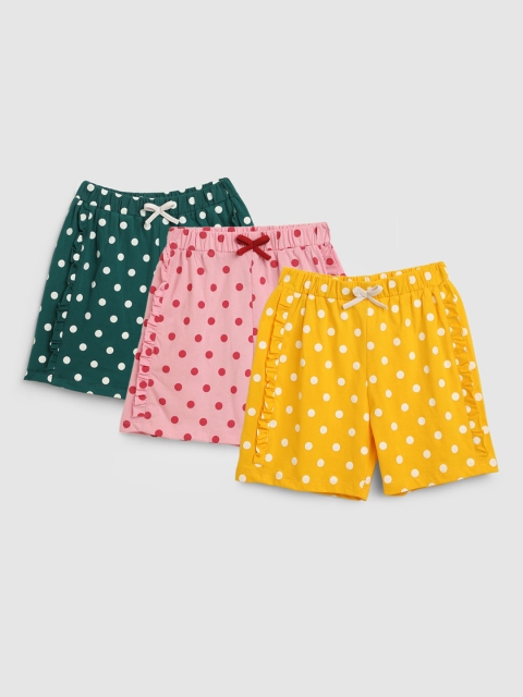 

YK Girls Multicoloured Printed Shorts, Multi