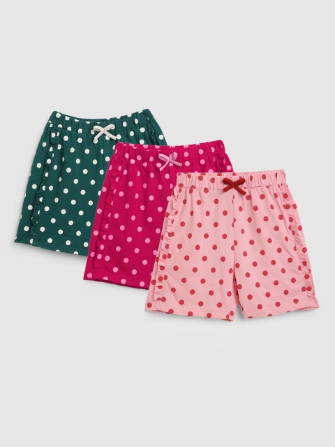 

YK Girls Multicoloured Printed Shorts, Multi