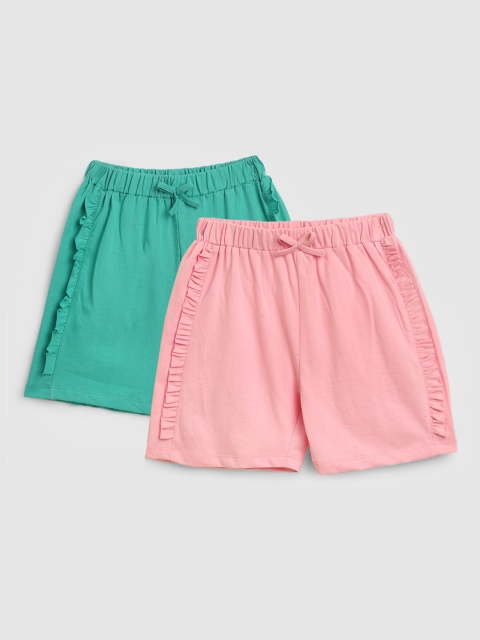 

YK Girls Pack of 2 Shorts, Multi