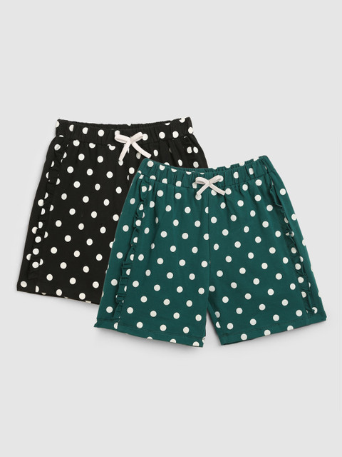 

YK Girls Multicoloured Printed Shorts, Multi