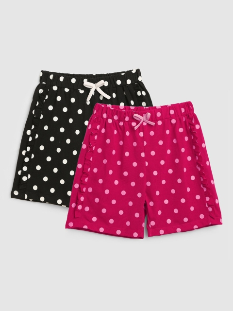 

YK Girls Multicoloured Printed Shorts, Multi