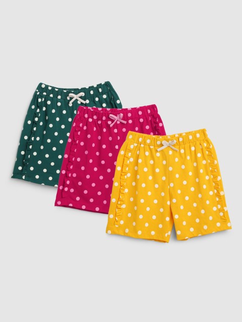 

YK Girls Multicoloured Printed Shorts, Multi