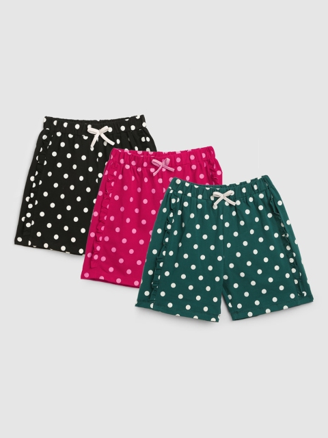 

YK Girls Multicoloured Printed Shorts, Multi
