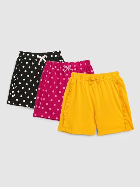 

YK Girls Multicoloured Printed Shorts, Multi