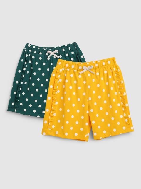 

YK Girls Multicoloured Printed Shorts, Multi