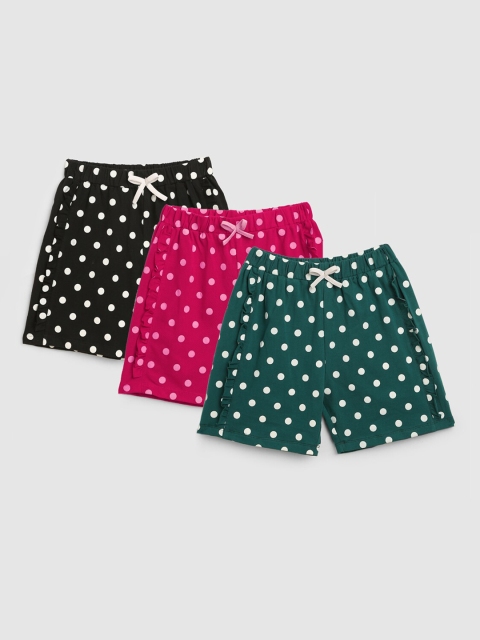 

YK Girls Multicoloured Printed Shorts, Multi