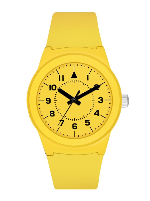 

Rage Enterprise Men Yellow Dial & Yellow Straps Analogue Watch