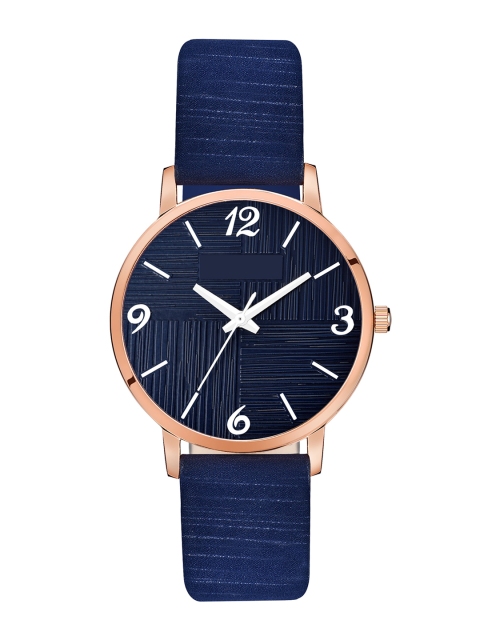 

Rage Enterprise Women Blue Printed Dial & Blue Leather Straps Analogue Watch