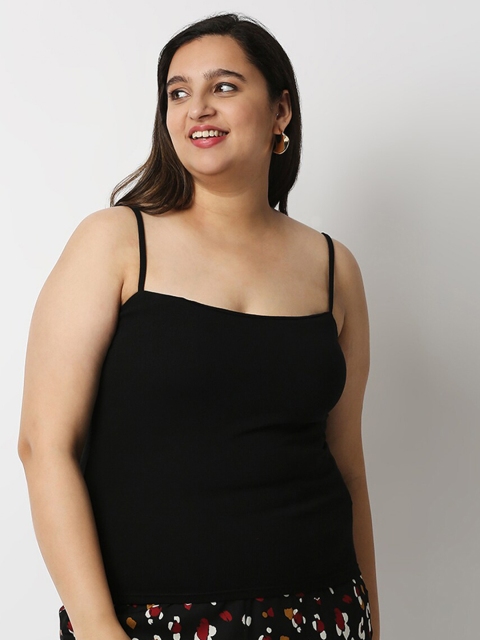 

20Dresses Plus Size Black Tank Top