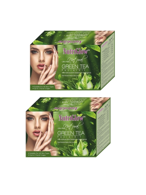 

NutriGlow Set of 2 Ultra Rich Natural Green Tea Facial Kit - 55 g Each