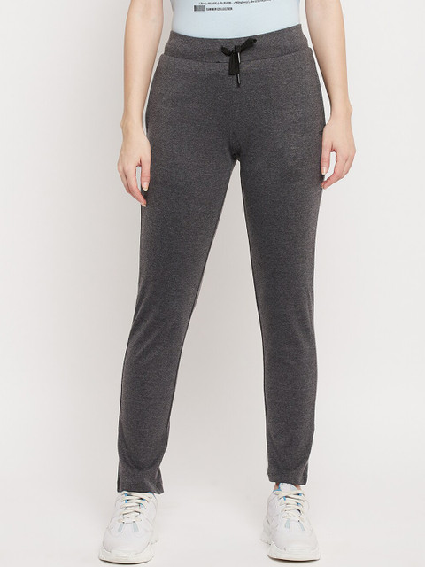 

Madame Women Charcoal Solid Track Pants