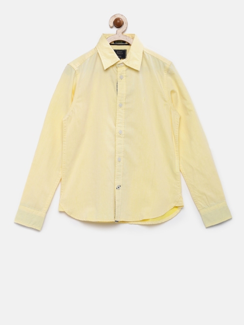 

Indian Terrain Boys Yellow Solid Casual Shirt