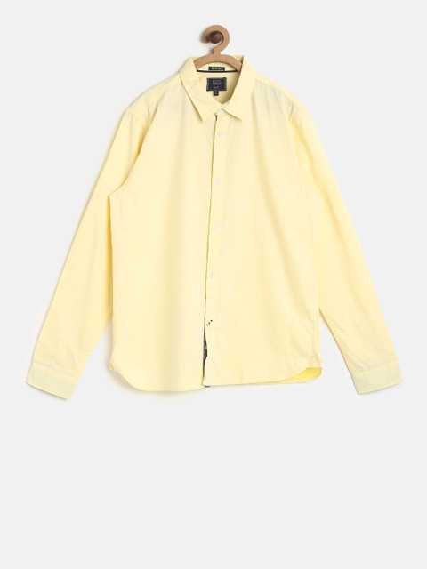 

Indian Terrain Boys Yellow Solid Casual Shirt