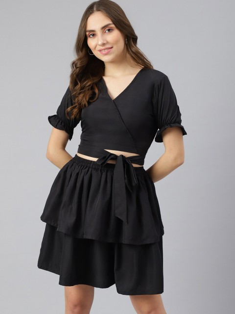 

Lagashi Women Black Top with Skirt