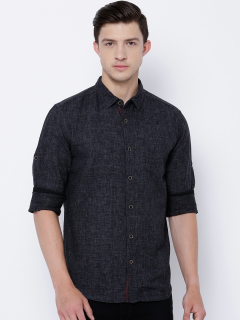 

LOCOMOTIVE Charcoal Grey Slim Fit Shacket