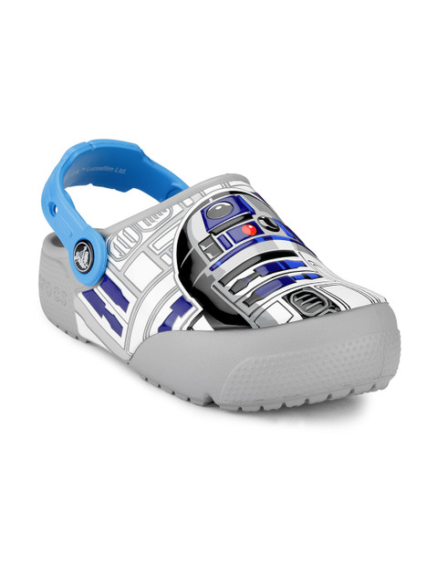 

Crocs Boys Grey Printed Clogs