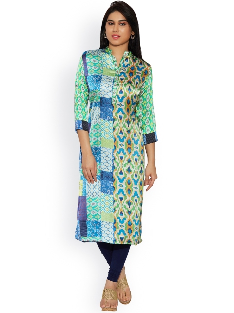

Jashn Women Multicoloured Printed Kurta, Multi