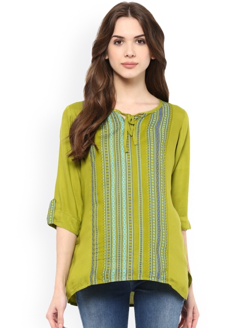 

Kira Green Printed Tunic