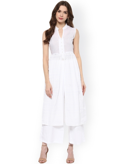 

Kira Women White A-Line Kurta