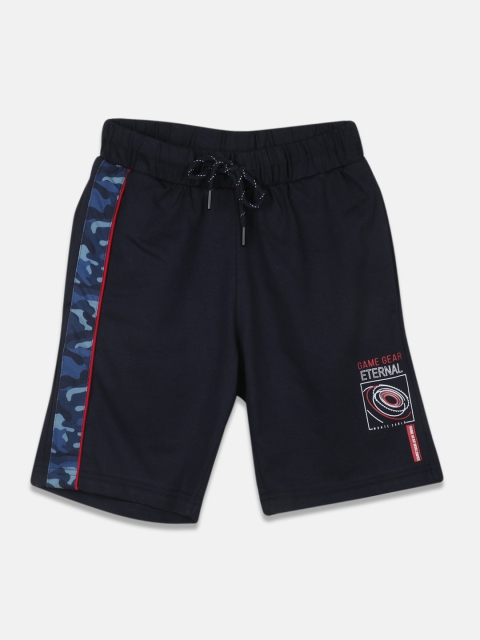 

Monte Carlo Boys Navy Blue Printed Shorts