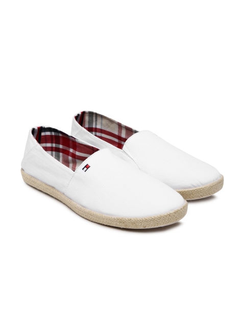 

Tommy Hilfiger Men White Solid Espadrilles
