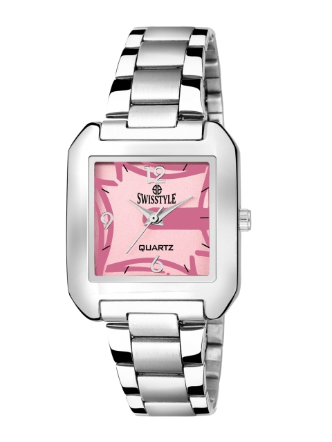 

SWISSTYLE Women Pink Brass Dial & Bracelet Style Straps Analogue Watch SS-LSQ631-PNK-CH