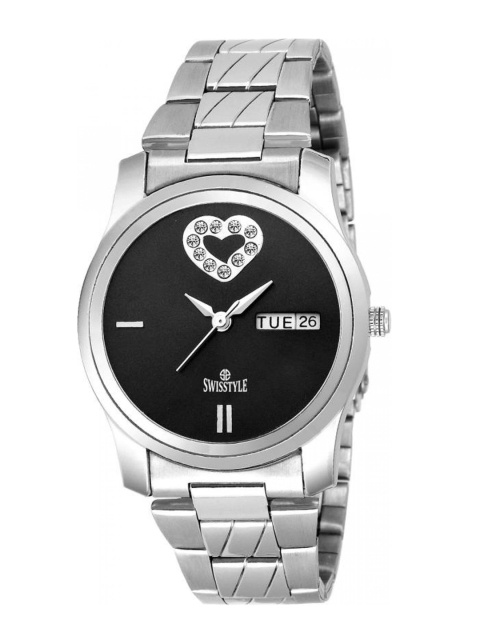 

SWISSTYLE Women Black Brass Dial & Straps Analogue Watch SS-LR251-BLK-CH