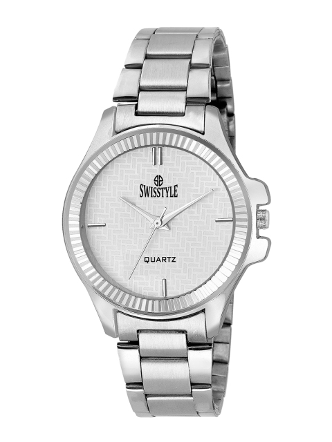 

SWISSTYLE Women White Brass Dial & Straps Analogue Watch SS-LR627-WHT-CH
