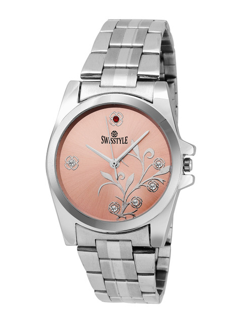 

SWISSTYLE Unisex Pink Brass Dial & Bracelet Style Straps Analogue Watch SS-LR008-PNK-CH