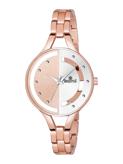 

SWISSTYLE Women Multicoloured Brass Printed Dial & Bracelet Style Straps Analogue Watch SS-LR052-CPR-CH, Multi