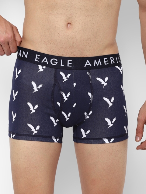 

AMERICAN EAGLE OUTFITTERS Men Blue Printed Trunk WES0231101450