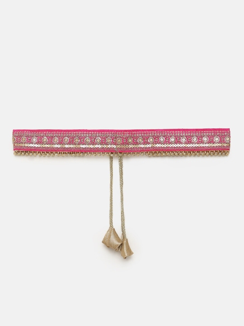 

SALWAR STUDIO Women Pink Embellished Kamarbandh