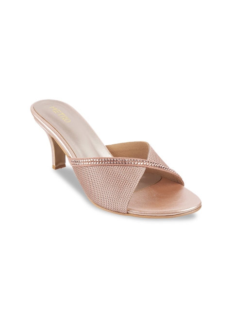 

Metro Tan Textured Kitten Sandals