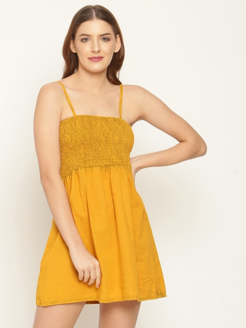 

Aawari Mustard Yellow Empire Longline Top