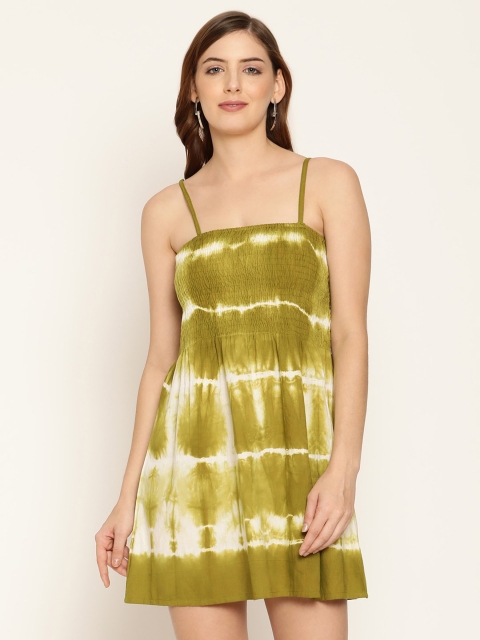 

Aawari Green Tie and Dye Longline Top