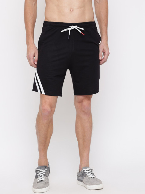 

MKH Men Black Sports Shorts