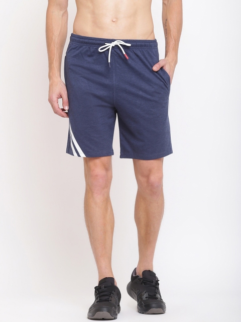 

MKH Men Blue Solid Sports Shorts