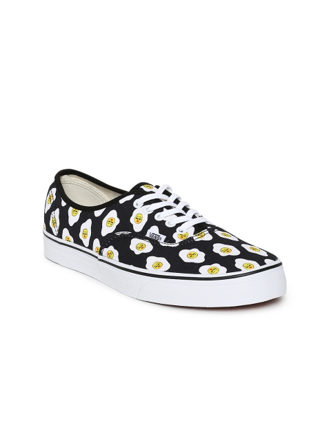 

Vans Unisex Black & White Printed Authentic Sneakers