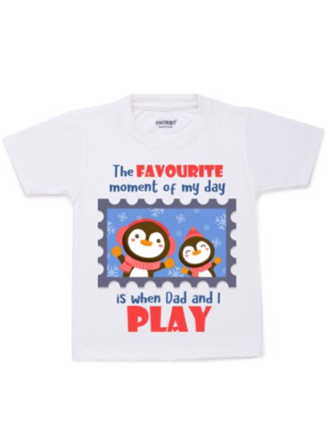 

KNITROOT Kids White Printed Applique T-shirt