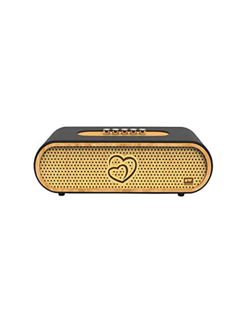 

DECIWOOD Black Solid Curved 20W Wooden Portable Bluetooth Speaker