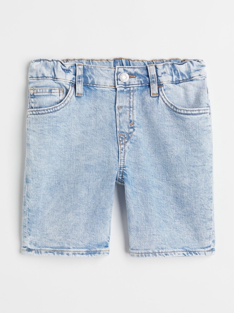 

H&M Boys Blue Comfort Stretch Loose Fit Denim shorts