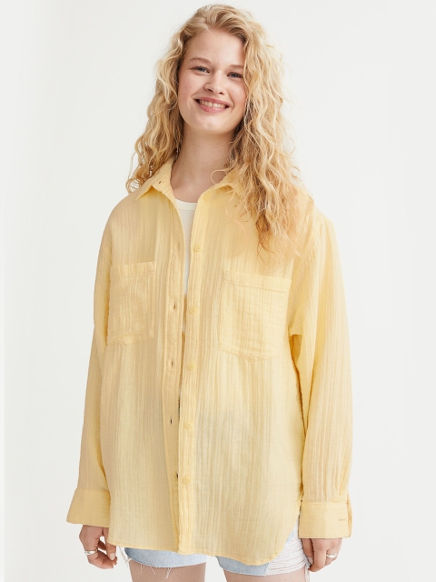 

H&M Yellow Cotton Shirt