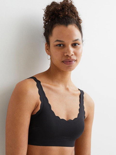 

H&M Women Black Padded Bikini Top 1048592001