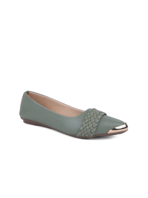 

FABBMATE Women Green Ballerinas Flats