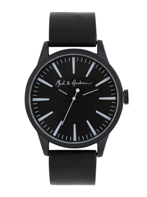 

Mast & Harbour Men Black Analogue Watch LW6147