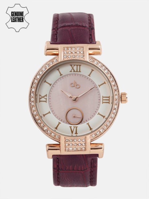 

DressBerry Women Pink & Off-White Analogue Embellished Watch MFB-PN-WTH-S8192