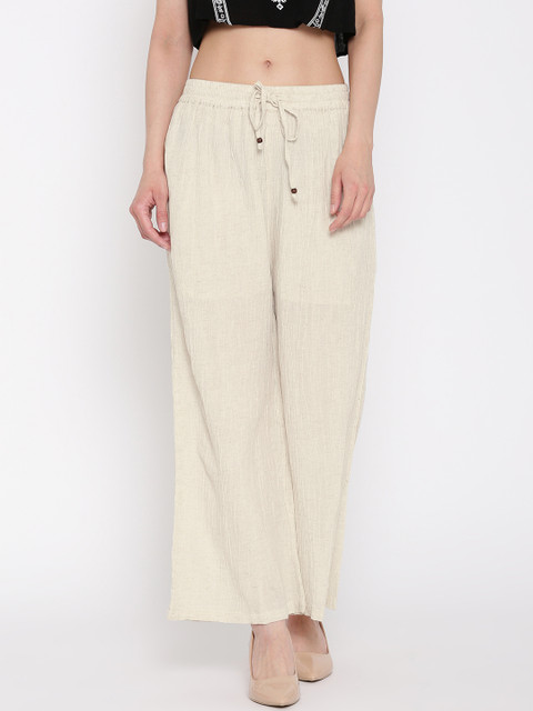 

Global Desi Beige Palazzos
