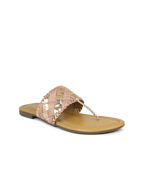 

Inc 5 Women Peach-Coloured & Peach-Coloured Ethnic Comfort Sandals