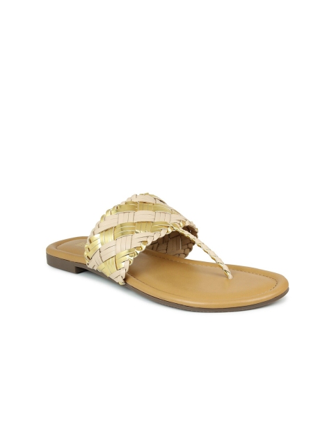 

Inc 5 Women Beige & Beige Ethnic Comfort Sandals